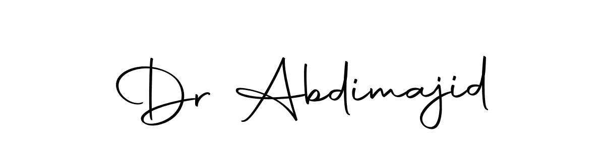 Create a beautiful signature design for name Dr Abdimajid. With this signature (Autography-DOLnW) fonts, you can make a handwritten signature for free. Dr Abdimajid signature style 10 images and pictures png