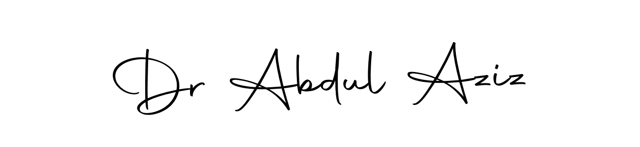 The best way (Autography-DOLnW) to make a short signature is to pick only two or three words in your name. The name Dr Abdul Aziz include a total of six letters. For converting this name. Dr Abdul Aziz signature style 10 images and pictures png