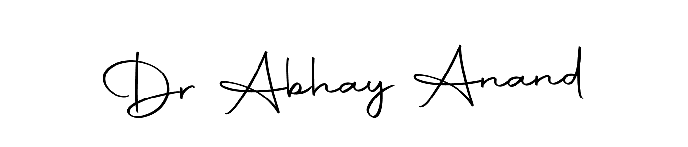 Design your own signature with our free online signature maker. With this signature software, you can create a handwritten (Autography-DOLnW) signature for name Dr Abhay Anand. Dr Abhay Anand signature style 10 images and pictures png