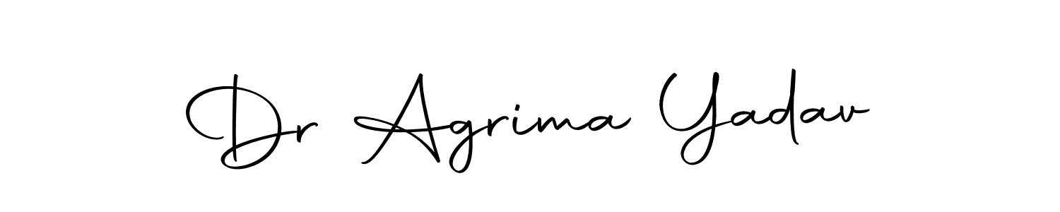 You should practise on your own different ways (Autography-DOLnW) to write your name (Dr Agrima Yadav) in signature. don't let someone else do it for you. Dr Agrima Yadav signature style 10 images and pictures png