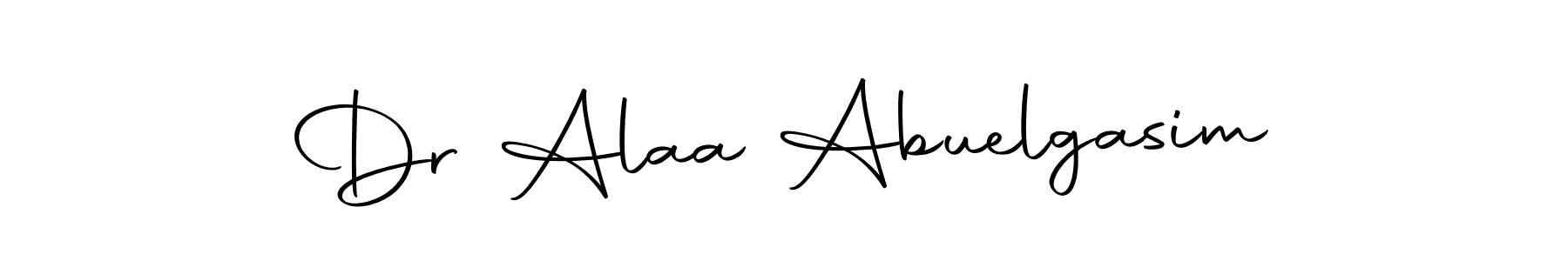 Use a signature maker to create a handwritten signature online. With this signature software, you can design (Autography-DOLnW) your own signature for name Dr Alaa Abuelgasim. Dr Alaa Abuelgasim signature style 10 images and pictures png