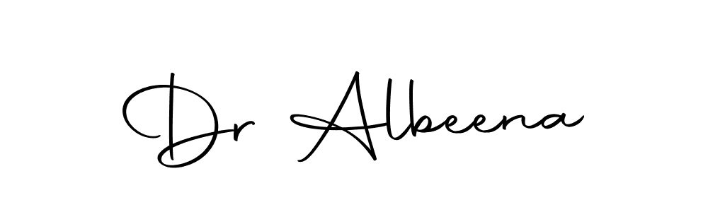 The best way (Autography-DOLnW) to make a short signature is to pick only two or three words in your name. The name Dr Albeena include a total of six letters. For converting this name. Dr Albeena signature style 10 images and pictures png