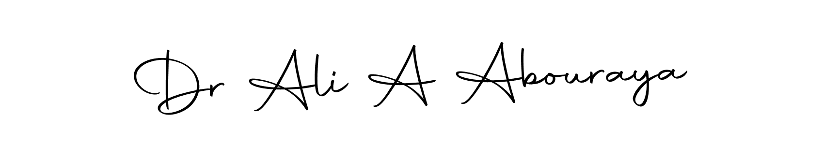 Use a signature maker to create a handwritten signature online. With this signature software, you can design (Autography-DOLnW) your own signature for name Dr Ali A Abouraya. Dr Ali A Abouraya signature style 10 images and pictures png