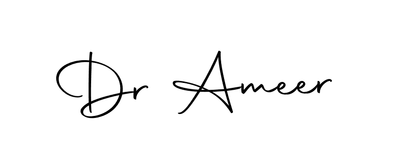 Dr Ameer stylish signature style. Best Handwritten Sign (Autography-DOLnW) for my name. Handwritten Signature Collection Ideas for my name Dr Ameer. Dr Ameer signature style 10 images and pictures png
