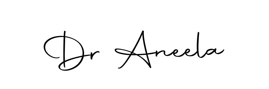 You should practise on your own different ways (Autography-DOLnW) to write your name (Dr Aneela) in signature. don't let someone else do it for you. Dr Aneela signature style 10 images and pictures png