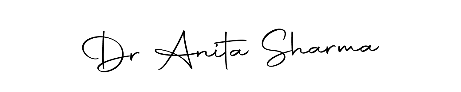 Make a short Dr Anita Sharma signature style. Manage your documents anywhere anytime using Autography-DOLnW. Create and add eSignatures, submit forms, share and send files easily. Dr Anita Sharma signature style 10 images and pictures png