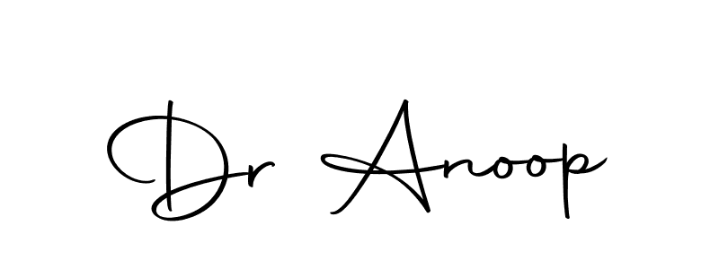 How to make Dr Anoop name signature. Use Autography-DOLnW style for creating short signs online. This is the latest handwritten sign. Dr Anoop signature style 10 images and pictures png