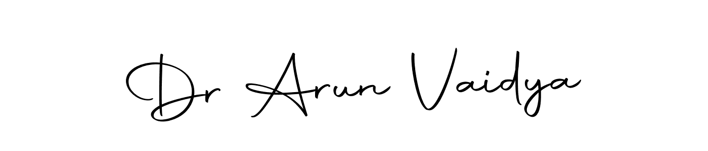 Make a short Dr Arun Vaidya signature style. Manage your documents anywhere anytime using Autography-DOLnW. Create and add eSignatures, submit forms, share and send files easily. Dr Arun Vaidya signature style 10 images and pictures png