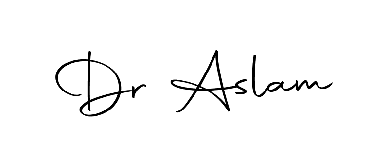 Design your own signature with our free online signature maker. With this signature software, you can create a handwritten (Autography-DOLnW) signature for name Dr Aslam. Dr Aslam signature style 10 images and pictures png