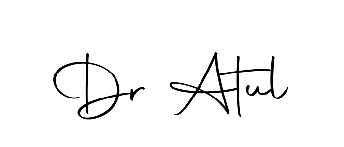 You should practise on your own different ways (Autography-DOLnW) to write your name (Dr Atul) in signature. don't let someone else do it for you. Dr Atul signature style 10 images and pictures png