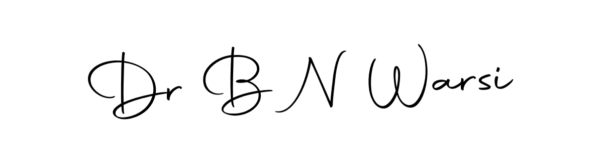 How to make Dr B N Warsi signature? Autography-DOLnW is a professional autograph style. Create handwritten signature for Dr B N Warsi name. Dr B N Warsi signature style 10 images and pictures png