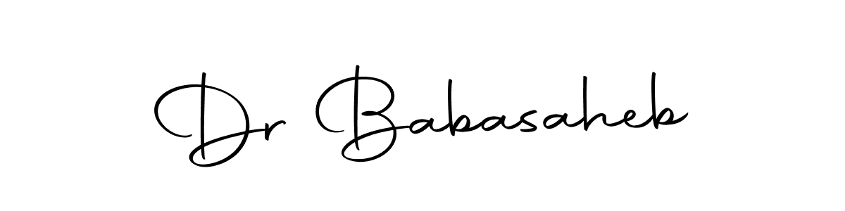 Create a beautiful signature design for name Dr Babasaheb. With this signature (Autography-DOLnW) fonts, you can make a handwritten signature for free. Dr Babasaheb signature style 10 images and pictures png