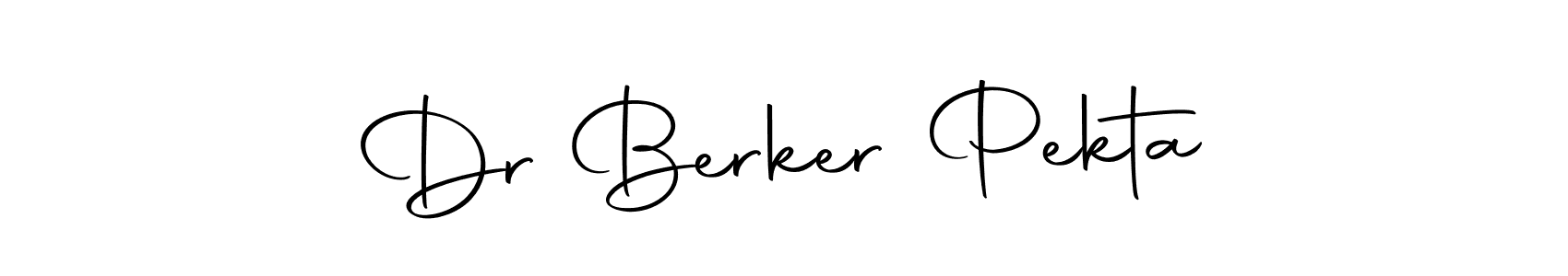 The best way (Autography-DOLnW) to make a short signature is to pick only two or three words in your name. The name Dr Berker Pektaş include a total of six letters. For converting this name. Dr Berker Pektaş signature style 10 images and pictures png