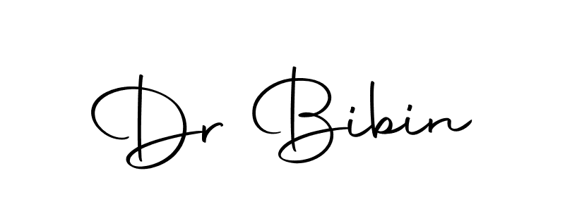 Dr Bibin stylish signature style. Best Handwritten Sign (Autography-DOLnW) for my name. Handwritten Signature Collection Ideas for my name Dr Bibin. Dr Bibin signature style 10 images and pictures png