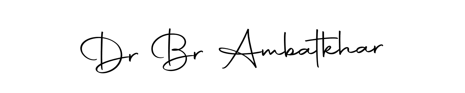 Make a beautiful signature design for name Dr Br Ambatkhar. With this signature (Autography-DOLnW) style, you can create a handwritten signature for free. Dr Br Ambatkhar signature style 10 images and pictures png