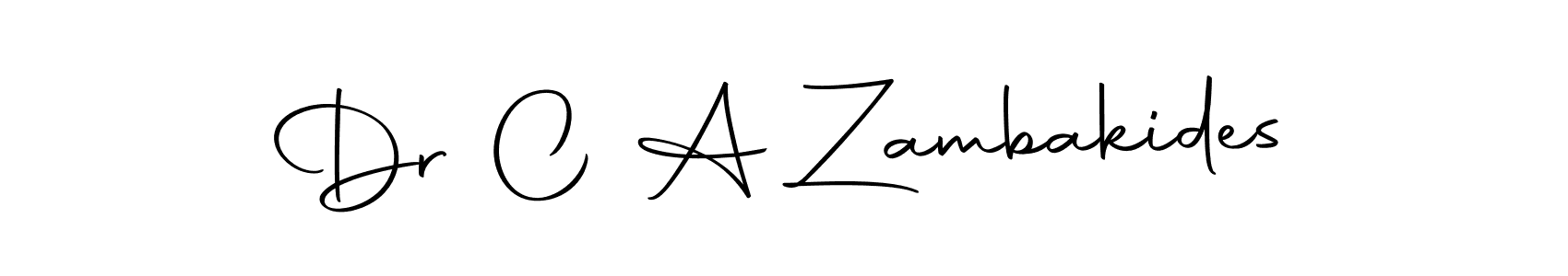 How to make Dr C A Zambakides signature? Autography-DOLnW is a professional autograph style. Create handwritten signature for Dr C A Zambakides name. Dr C A Zambakides signature style 10 images and pictures png