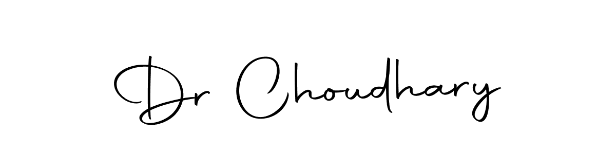 How to make Dr Choudhary name signature. Use Autography-DOLnW style for creating short signs online. This is the latest handwritten sign. Dr Choudhary signature style 10 images and pictures png