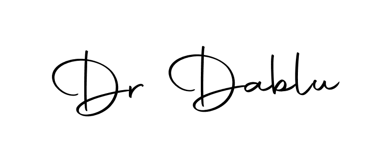 Make a beautiful signature design for name Dr Dablu. With this signature (Autography-DOLnW) style, you can create a handwritten signature for free. Dr Dablu signature style 10 images and pictures png