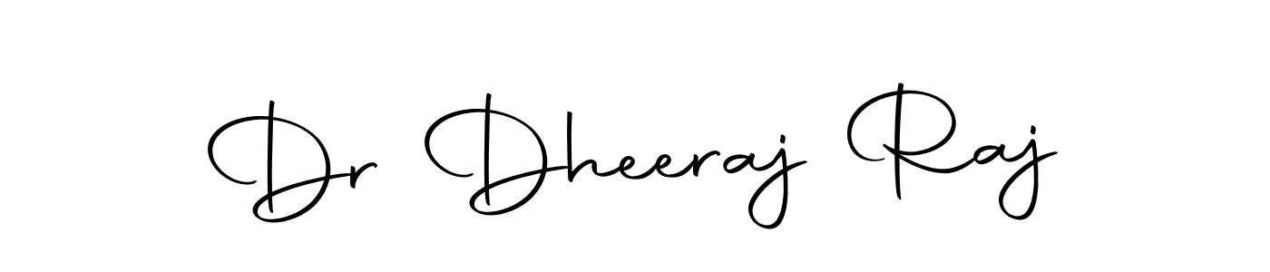 Design your own signature with our free online signature maker. With this signature software, you can create a handwritten (Autography-DOLnW) signature for name Dr Dheeraj Raj. Dr Dheeraj Raj signature style 10 images and pictures png