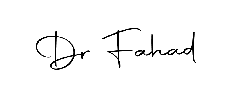 Use a signature maker to create a handwritten signature online. With this signature software, you can design (Autography-DOLnW) your own signature for name Dr Fahad. Dr Fahad signature style 10 images and pictures png