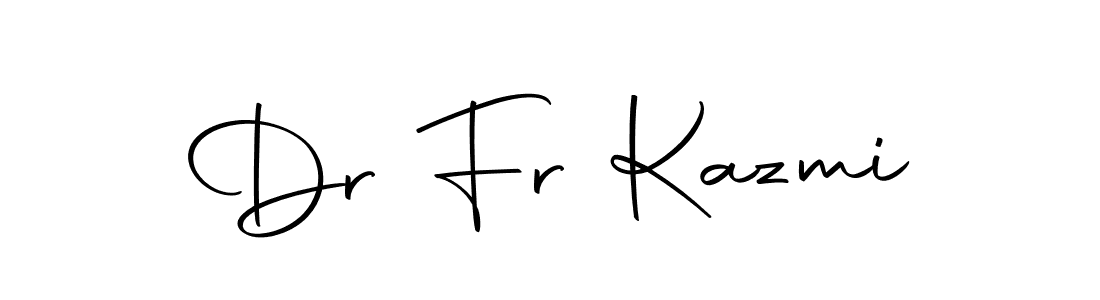 Here are the top 10 professional signature styles for the name Dr Fr Kazmi. These are the best autograph styles you can use for your name. Dr Fr Kazmi signature style 10 images and pictures png