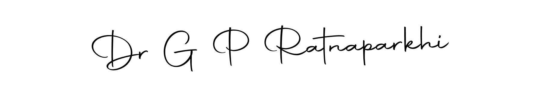 Design your own signature with our free online signature maker. With this signature software, you can create a handwritten (Autography-DOLnW) signature for name Dr G P Ratnaparkhi. Dr G P Ratnaparkhi signature style 10 images and pictures png