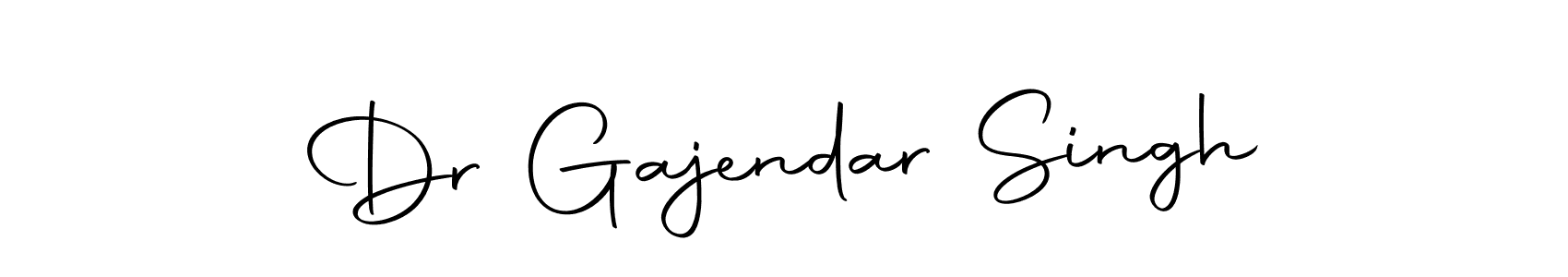 How to make Dr Gajendar Singh name signature. Use Autography-DOLnW style for creating short signs online. This is the latest handwritten sign. Dr Gajendar Singh signature style 10 images and pictures png