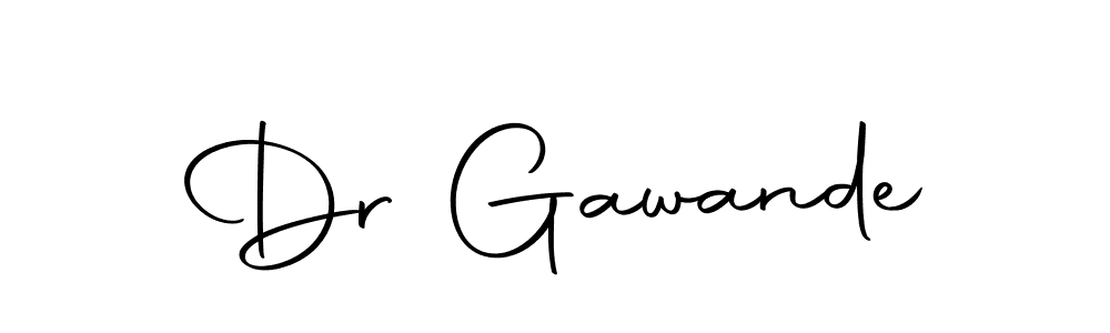 How to make Dr Gawande name signature. Use Autography-DOLnW style for creating short signs online. This is the latest handwritten sign. Dr Gawande signature style 10 images and pictures png