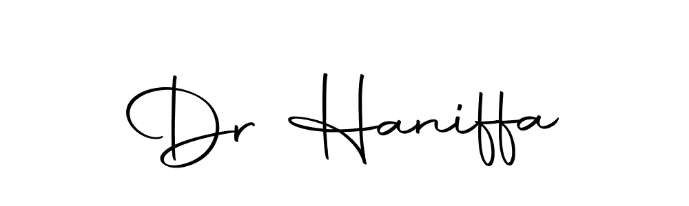 Use a signature maker to create a handwritten signature online. With this signature software, you can design (Autography-DOLnW) your own signature for name Dr Haniffa. Dr Haniffa signature style 10 images and pictures png