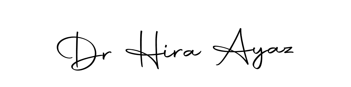 Use a signature maker to create a handwritten signature online. With this signature software, you can design (Autography-DOLnW) your own signature for name Dr Hira Ayaz. Dr Hira Ayaz signature style 10 images and pictures png