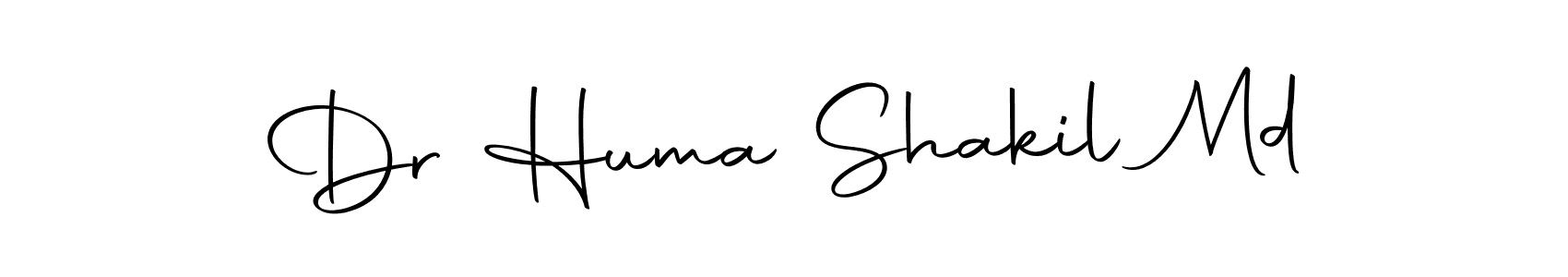 Dr Huma Shakil Md stylish signature style. Best Handwritten Sign (Autography-DOLnW) for my name. Handwritten Signature Collection Ideas for my name Dr Huma Shakil Md. Dr Huma Shakil Md signature style 10 images and pictures png