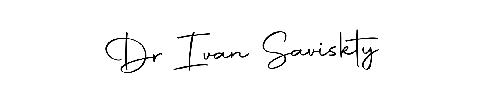 Create a beautiful signature design for name Dr Ivan Saviskty. With this signature (Autography-DOLnW) fonts, you can make a handwritten signature for free. Dr Ivan Saviskty signature style 10 images and pictures png