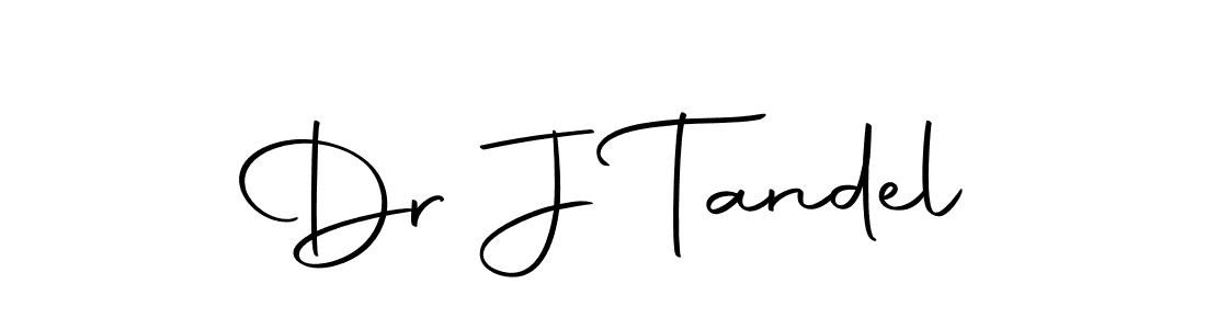 Make a beautiful signature design for name Dr J Tandel. With this signature (Autography-DOLnW) style, you can create a handwritten signature for free. Dr J Tandel signature style 10 images and pictures png