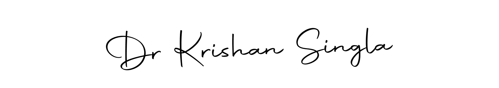 Use a signature maker to create a handwritten signature online. With this signature software, you can design (Autography-DOLnW) your own signature for name Dr Krishan Singla. Dr Krishan Singla signature style 10 images and pictures png