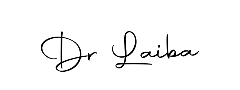You should practise on your own different ways (Autography-DOLnW) to write your name (Dr Laiba) in signature. don't let someone else do it for you. Dr Laiba signature style 10 images and pictures png