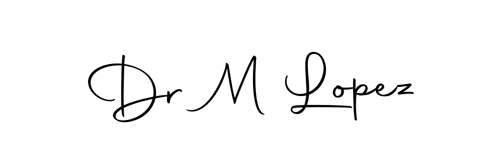 Dr M Lopez stylish signature style. Best Handwritten Sign (Autography-DOLnW) for my name. Handwritten Signature Collection Ideas for my name Dr M Lopez. Dr M Lopez signature style 10 images and pictures png