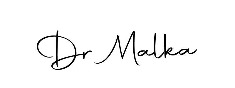 Use a signature maker to create a handwritten signature online. With this signature software, you can design (Autography-DOLnW) your own signature for name Dr Malka. Dr Malka signature style 10 images and pictures png