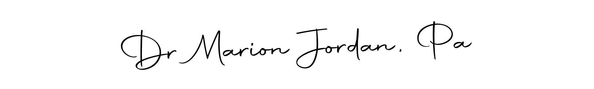 Dr Marion Jordan, Pa stylish signature style. Best Handwritten Sign (Autography-DOLnW) for my name. Handwritten Signature Collection Ideas for my name Dr Marion Jordan, Pa. Dr Marion Jordan, Pa signature style 10 images and pictures png