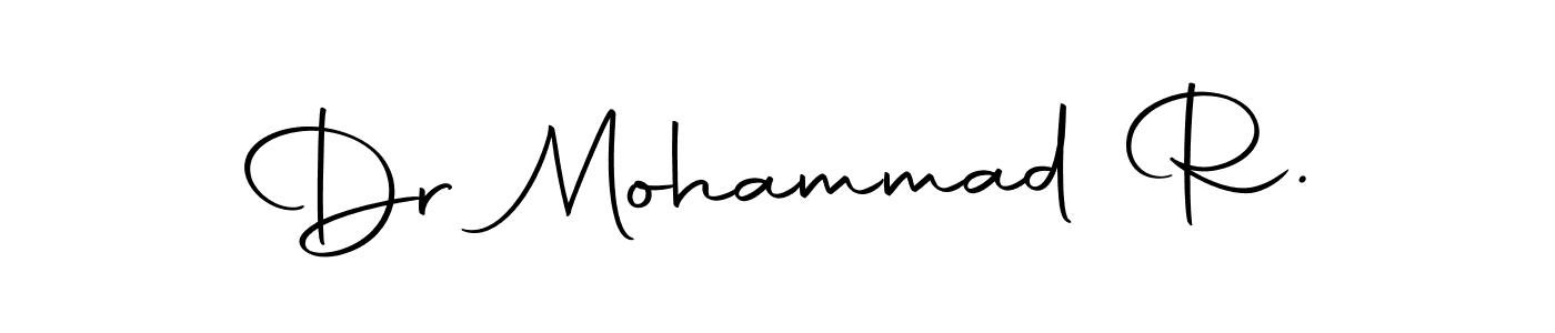 Design your own signature with our free online signature maker. With this signature software, you can create a handwritten (Autography-DOLnW) signature for name Dr Mohammad R.. Dr Mohammad R. signature style 10 images and pictures png