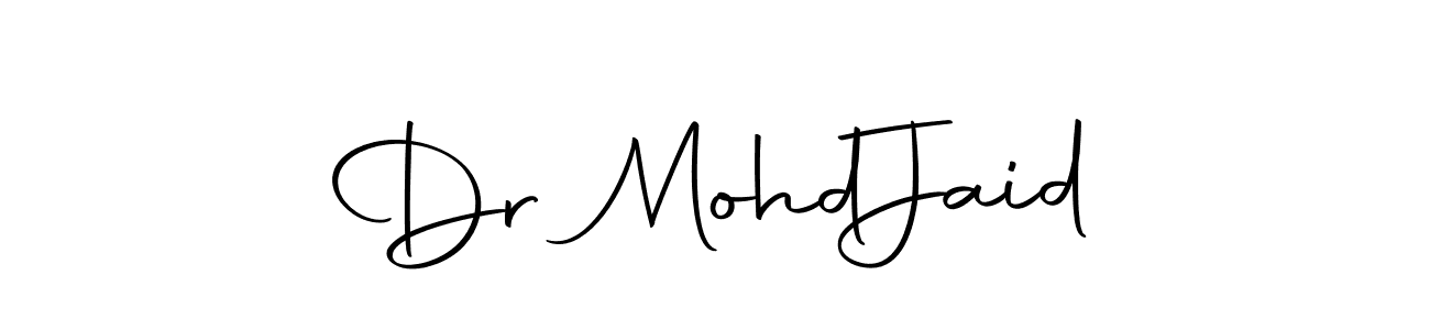 How to make Dr Mohd  Jaid signature? Autography-DOLnW is a professional autograph style. Create handwritten signature for Dr Mohd  Jaid name. Dr Mohd  Jaid signature style 10 images and pictures png