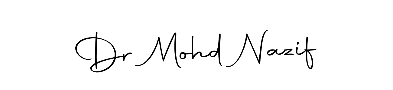 How to make Dr Mohd Nazif name signature. Use Autography-DOLnW style for creating short signs online. This is the latest handwritten sign. Dr Mohd Nazif signature style 10 images and pictures png
