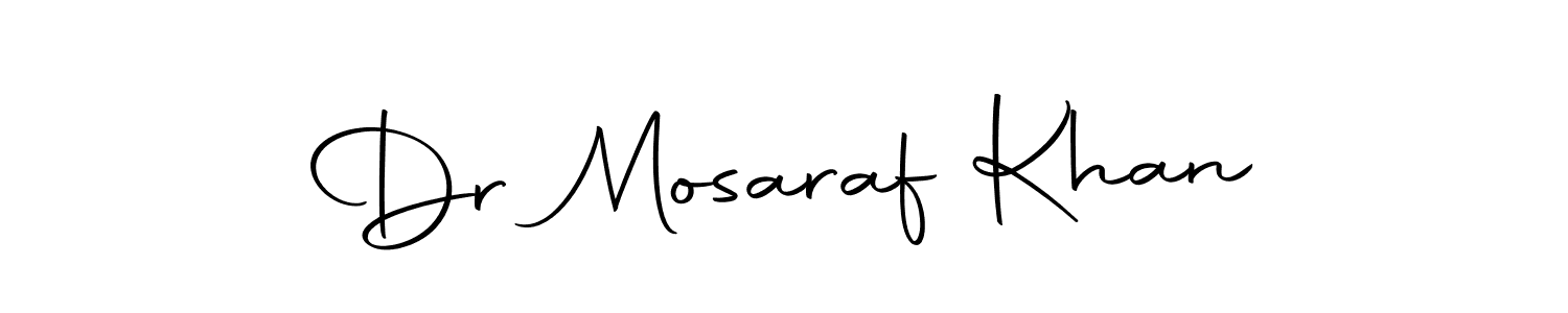 Use a signature maker to create a handwritten signature online. With this signature software, you can design (Autography-DOLnW) your own signature for name Dr Mosaraf Khan. Dr Mosaraf Khan signature style 10 images and pictures png