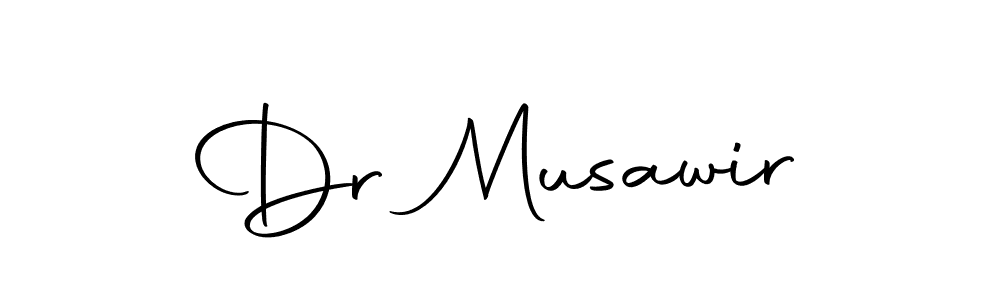 How to make Dr Musawir name signature. Use Autography-DOLnW style for creating short signs online. This is the latest handwritten sign. Dr Musawir signature style 10 images and pictures png