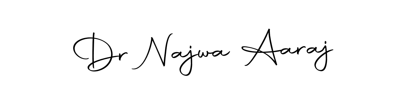 You should practise on your own different ways (Autography-DOLnW) to write your name (Dr Najwa Aaraj) in signature. don't let someone else do it for you. Dr Najwa Aaraj signature style 10 images and pictures png