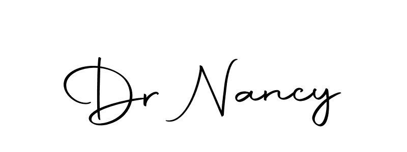 How to make Dr Nancy name signature. Use Autography-DOLnW style for creating short signs online. This is the latest handwritten sign. Dr Nancy signature style 10 images and pictures png