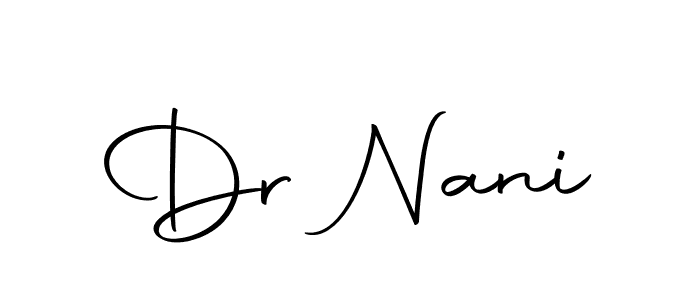 Design your own signature with our free online signature maker. With this signature software, you can create a handwritten (Autography-DOLnW) signature for name Dr Nani. Dr Nani signature style 10 images and pictures png