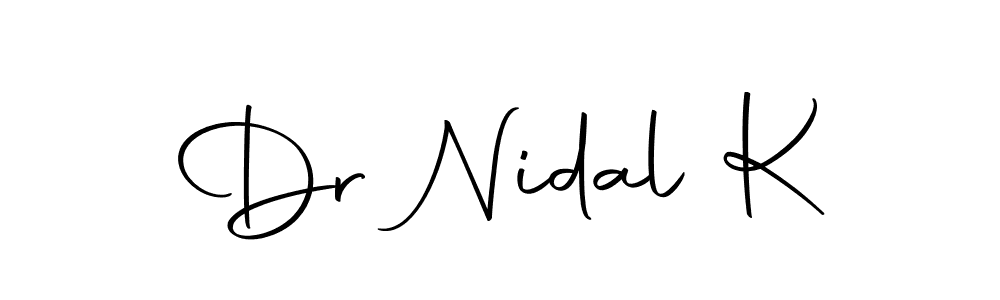 It looks lik you need a new signature style for name Dr Nidal K. Design unique handwritten (Autography-DOLnW) signature with our free signature maker in just a few clicks. Dr Nidal K signature style 10 images and pictures png
