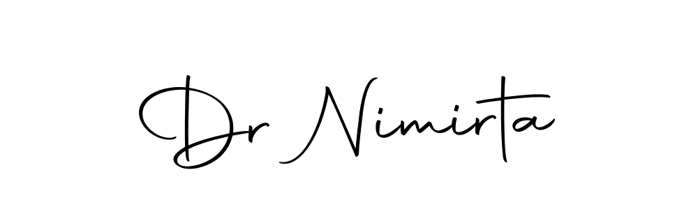 Make a beautiful signature design for name Dr Nimirta. With this signature (Autography-DOLnW) style, you can create a handwritten signature for free. Dr Nimirta signature style 10 images and pictures png