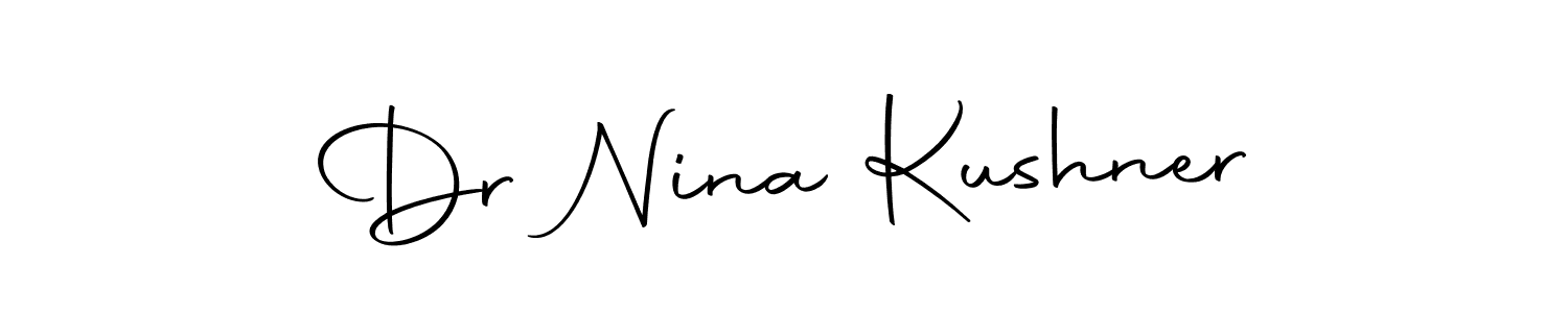 Create a beautiful signature design for name Dr Nina Kushner. With this signature (Autography-DOLnW) fonts, you can make a handwritten signature for free. Dr Nina Kushner signature style 10 images and pictures png
