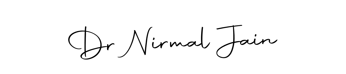 Design your own signature with our free online signature maker. With this signature software, you can create a handwritten (Autography-DOLnW) signature for name Dr Nirmal Jain. Dr Nirmal Jain signature style 10 images and pictures png